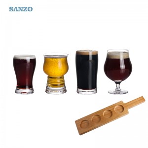 Sanzo Beer Glass Decal Beer Glass Personalized Pilsner Beer Glasses
