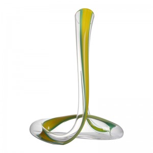 Magic Snake Style Glas Rödvinsdekanter \/ Flagon 1200 ml \/ 40oz Smooth Cruves